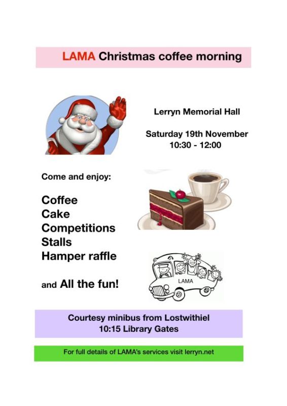 LAMA Christmas coffee morning Lerryn